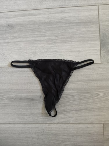 Bnwt black satin - lace, g