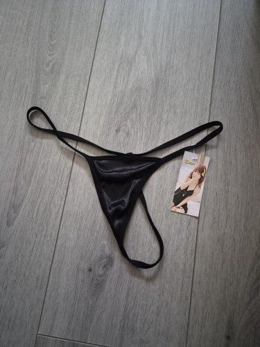 Bnwt black satin micro mini - black,