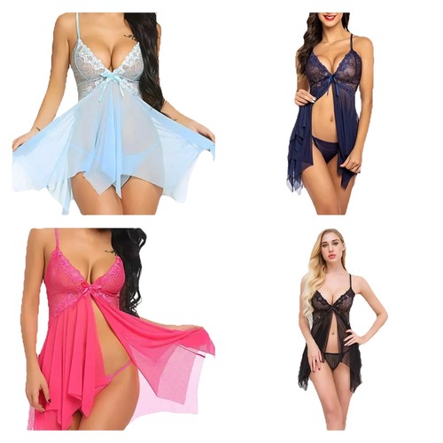 Lingerie mini dress - mini, g-string