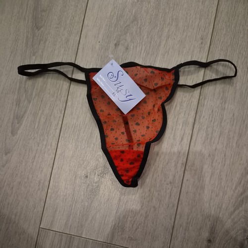 Bnwt sheer black red - sheer, heart